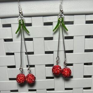 3/$25 Cherry Dangle Earrings